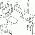 HS1132 TA-A SNOW BLOWER, JPN, VIN# SZBF-1010001 Engine Bed