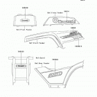 Bayou 250 (KLF250-A2) Decals(red)(klf250-a2)