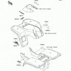 Bayou 300 (KLF300-B17) Decals(green)(klf300-b17)