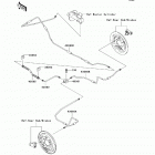 Mule 600 (KAF400-BBF) Задние тормозные трубопроводы