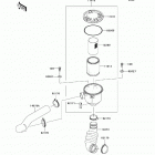 Mule 600 (KAF400-BBF) Air cleaner-belt converter