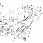 Sno Pro 600 Шасси, задний бампер, брызговик (prusg / prosg)