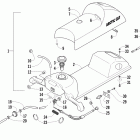Sno Pro 120 Топливный бак ,сиденье и задний фонарь