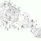 Crossfire 600 Опора двигателя и вариатор