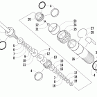 Crossfire 800 Задняя  подвеска, передний амортизатор