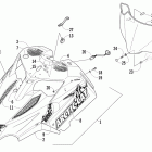 Sno Pro 600 Лобовое стекло в сборе (prusg / prosg)