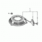HRB217 TDA LAWN MOWER, USA, VIN# MAEA-1000001 Ручной стартер
