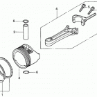 HRB216 HXA LAWN MOWER, USA, VIN# MAAA-1000001 Piston + Connecting Rod
