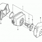 HRB215K3 HXA-A LAWN MOWER, USA, VIN# MZBA-6373580 Глушитель