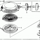 HR194 PXA LAWN MOWER, JPN, VIN# HR194-1000001 Ручной стартер