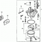 HR215 HMA LAWN MOWER, USA, VIN# MZAM-6000001 Карбюратор