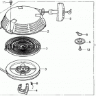 HRC216 HXA LAWN MOWER, USA, VIN# MZAN-6000001 TO MZAN-6099999 Recoil Starter (1)