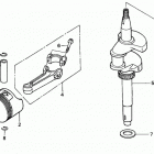 HRB215K4 HXA-A LAWN MOWER, USA, VIN# MZBA-6427367 Piston + Crankshaft