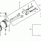 HRA21 SDA LAWN MOWER, JPN, VIN# HRA21-1000001 Piston + Crankshaft