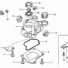 HR21 SXA LAWN MOWER, JPN, VIN# HR21-1000001 TO HR21-1051093 Gear Case + Clutch Arm
