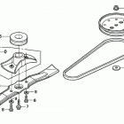 HRS216 PDA LAWN MOWER, USA, VIN# MZBZ-6000001 TO MZBZ-6067704 Rotary Blade + Driven Pulley