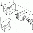 HRC216K1 HXA-A LAWN MOWER, USA, VIN# MZAN-6176481 Глушитель