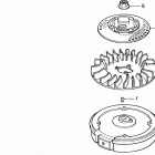 HRB215K3 HXA-A LAWN MOWER, USA, VIN# MZBA-6373580 Flywheel (hxa, Pxa, Sxa)
