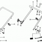 HR21 SXA LAWN MOWER, JPN, VIN# HR21-1000001 TO HR21-1051093 Handlebar (s Type)