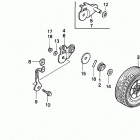 HR215 HMA LAWN MOWER, USA, VIN# MZAM-6000001 Заднее колесо