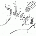 HRC216K1 HXA-A LAWN MOWER, USA, VIN# MZAN-6176481 Throttle Lever (2)