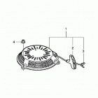 HRR216K2 TKAA LAWN MOWER, USA, VIN# MZCG-6700001 TO MZCG-6799999 Ручной стартер