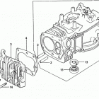 HRA21 SDA LAWN MOWER, JPN, VIN# HRA21-1000001 Цилиндр и головка цилиндра