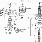 HR21K2 SXA LAWN MOWER, JPN, VIN# HR21K2-1200141 21k2s Tensioner Arm + V-belt