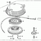 HRC216K3 HXA LAWN MOWER, USA, VIN# MAKA-1050001 Recoil Starter (hrc216k3) (hxa, Hxc)