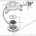 HRM195 PA LAWN MOWER, USA, VIN# MZBV-6000001 Ручной стартер