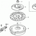 HR215 HMA LAWN MOWER, USA, VIN# MZAM-6000001 Маховик