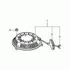 HRR216K5 VXAA LAWN MOWER, USA, VIN# MZCG-7800001 Ручной стартер