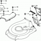 HR21 PDA LAWN MOWER, JPN, VIN# HR21-1000001 TO HR21-1051093 Discharge Guard + Bag Opening Panel + Belt Cover