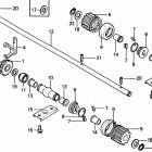 HR21 SXA LAWN MOWER, JPN, VIN# HR21-1000001 TO HR21-1051093 Driveshaft + Pinion Gear