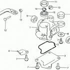 HR21-5 SDA LAWN MOWER, JPN, VIN# HR21-5-1019070 K2s, 5s Gear Case + Clutch Arm