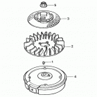 HRB215K4 HXA-A LAWN MOWER, USA, VIN# MZBA-6427367 Flywheel (hxa, Sxa)