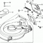 HR21-5 SDA LAWN MOWER, JPN, VIN# HR21-5-1019070 Cutter Housing + Discharge Guard + Belt Cover