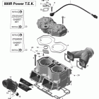 Summit SP 800R P-TEK Цилиндр и головка