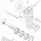 Skandic SWT V800 YetiII Приводная система