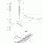 Skandic WT 600HO E-TEC Передняя подвеска и лыжи
