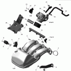 Expedition LE 1200 XU Коллектор воздухозаборника и корпус дросселя