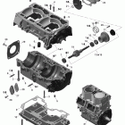 Summit X 800R E-TEC Картер и водяной насос