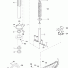 Skandic WT 550F YetiII Передняя подвеска и лыжи