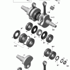 Summit SP 800R P-TEK Коленвал и поршни