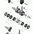 Tundra STD & Sport & LT 550F XP-LTS Коленвал и поршни