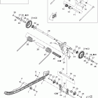 MX Z X 800R ETEC Задний рычаг