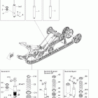 Summit X 600HO E-TEC Задний амортизатор