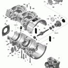 Skandic WT 600HO E-TEC Картер и водяной насос