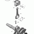 Tundra LT 600ACE Коленвал и поршни