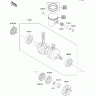 800 SX-R (JS800-ABF) Коленвал и поршни
